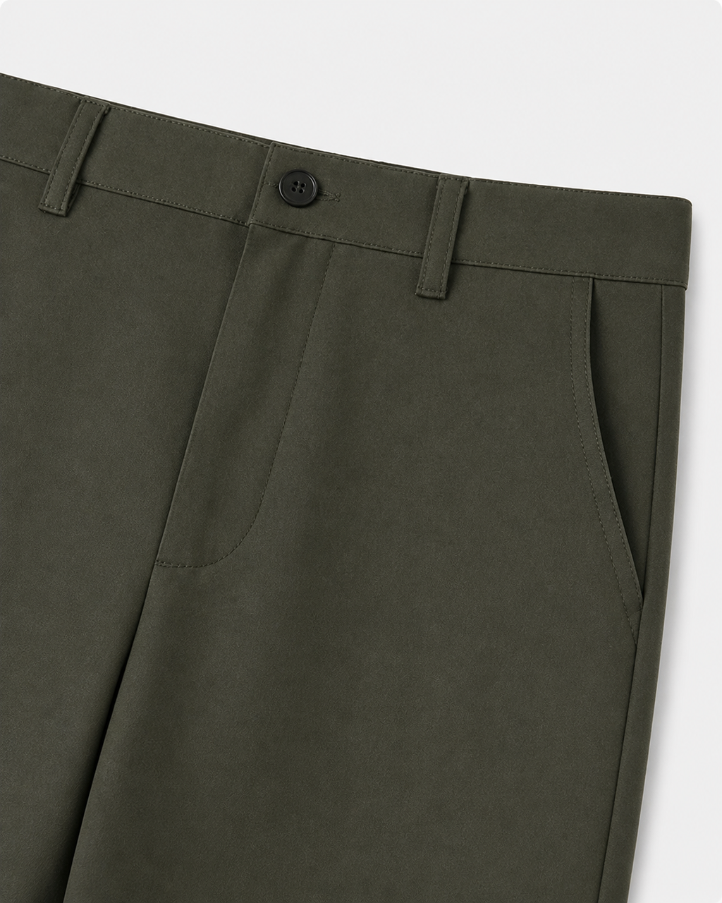 Pantalon Structuré Kaki