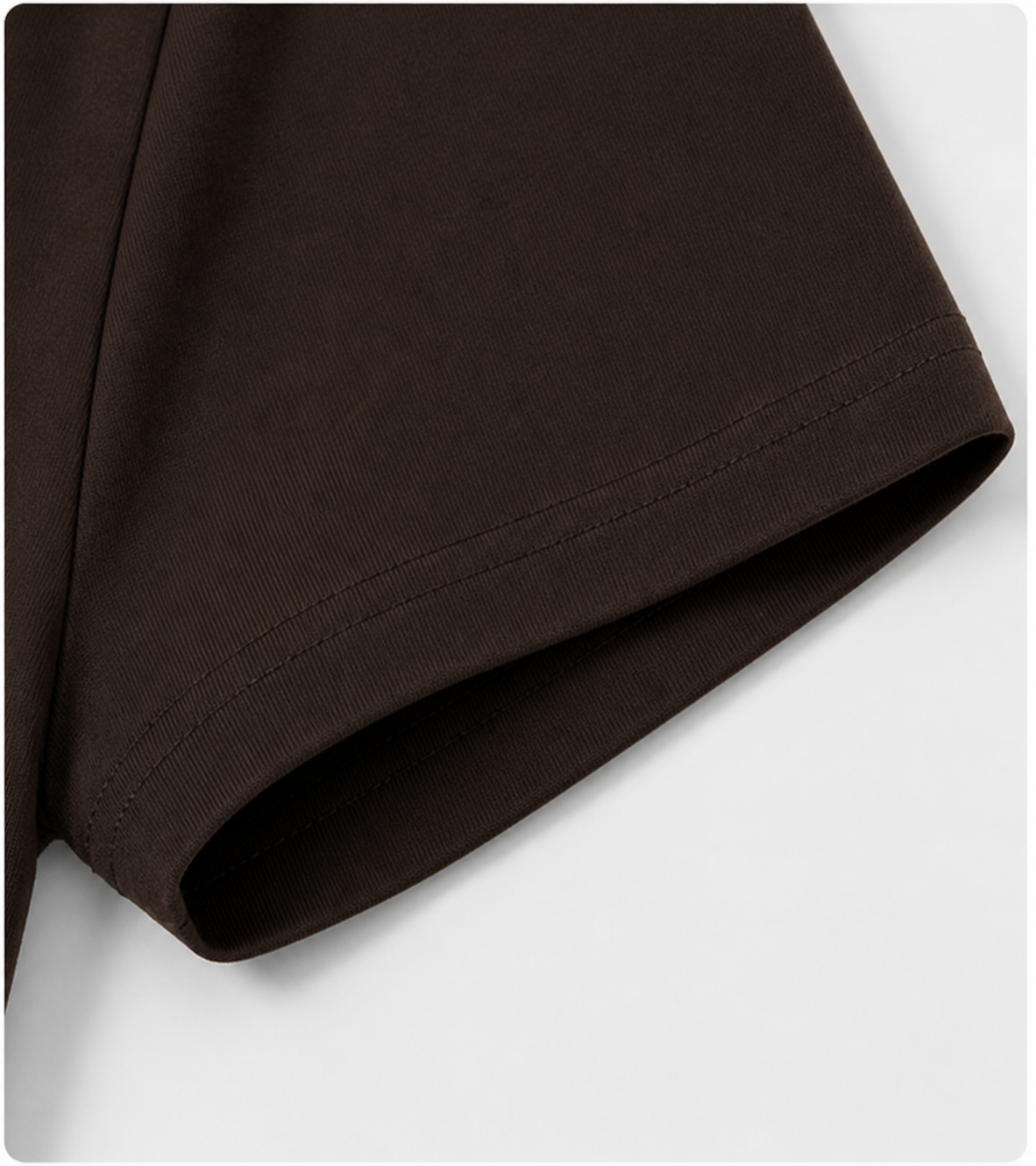 T-shirt Col Rond Marron