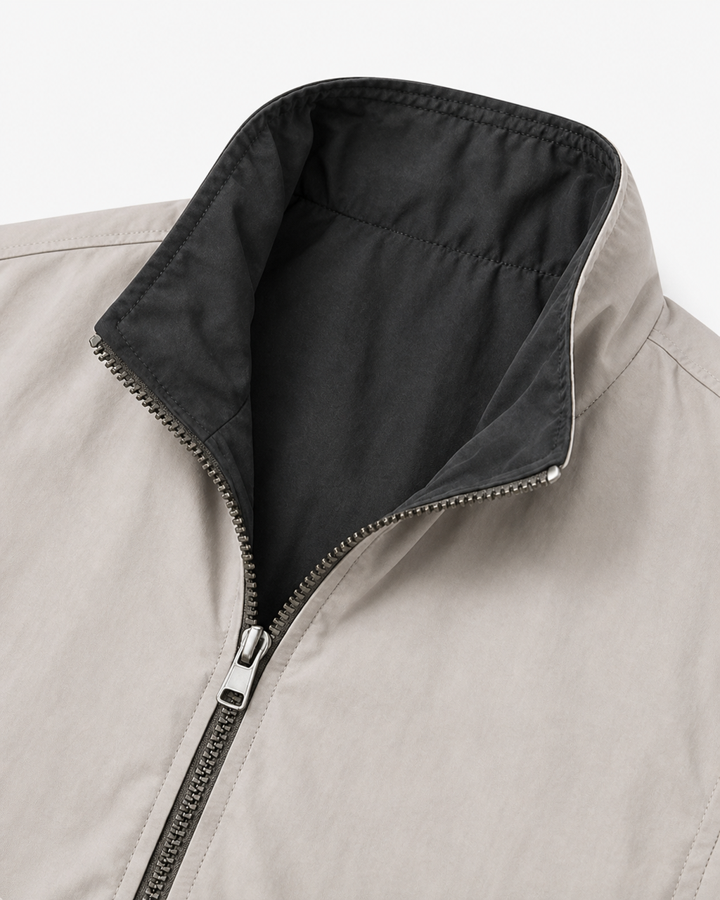 Veste Réversible Gris/Sable