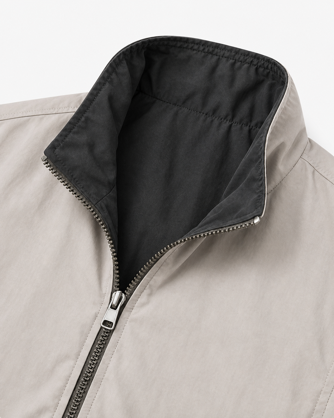 Veste Réversible Gris/Sable