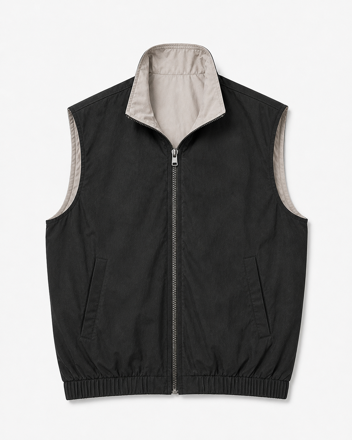 Veste Réversible Gris/Sable