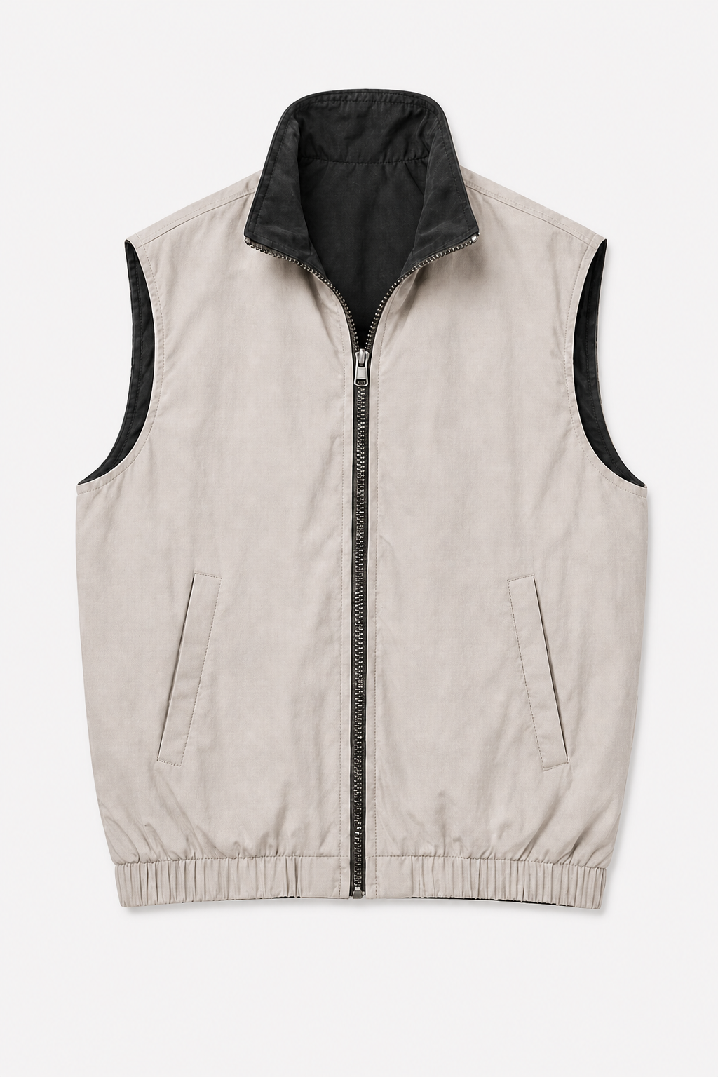 Veste Réversible Gris/Sable